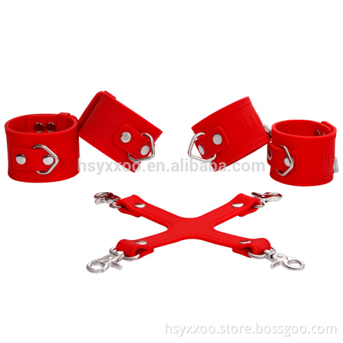 2017 New SM Bondage Silicone Lockable Hog-Tie System